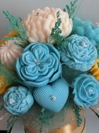 Caja de Velas Decorativas Florales