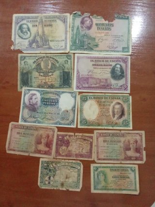 Lote Billetes Antiguos España