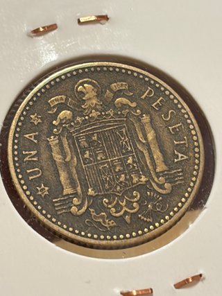 Una 1 peseta 1947 *52 españa MBC+ estrella visible