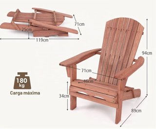 2 Sillones Madera y Mesa Forja