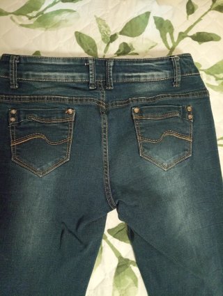 Vaqueros pitillo elásticos mujer azul oscuro