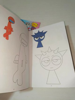 Due libretti da colorare Sprunki