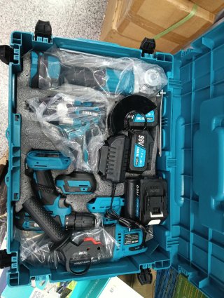 Kit Taladro Percutor y Radial 3 Baterías