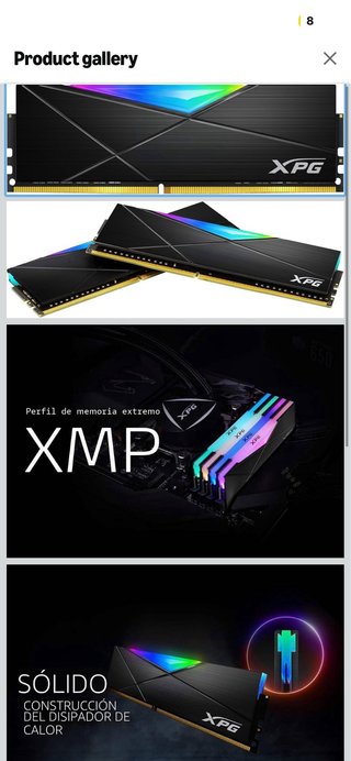 XPG Spectrix D55 16GB DDR4 3200MHz RGB 2x8 CL16