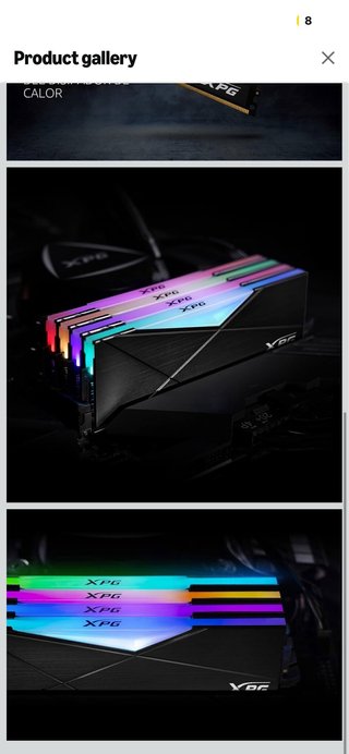 XPG Spectrix D55 16GB DDR4 3200MHz RGB 2x8 CL16