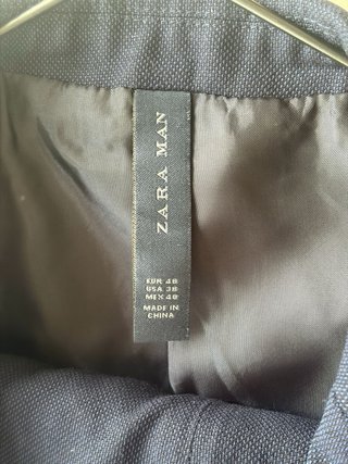 Traje Zara Azul Marino