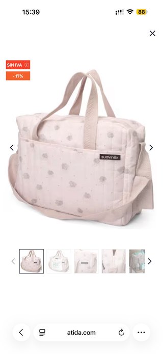 Bolso Suavinex estampado nubes