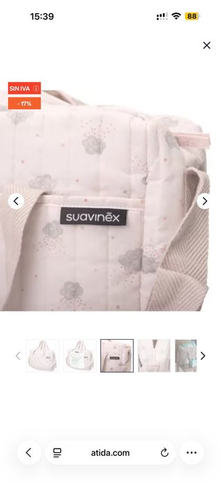 Bolso Suavinex estampado nubes