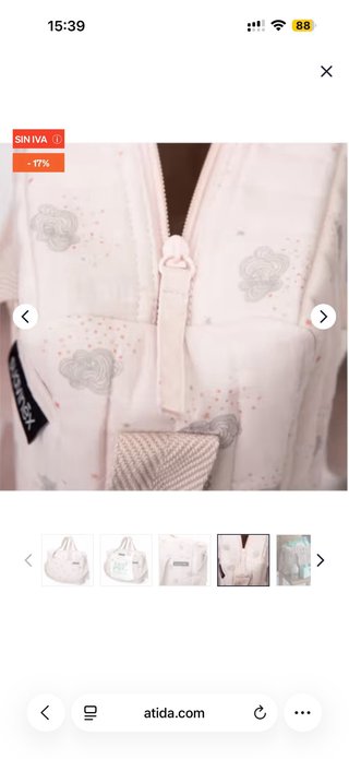 Bolso Suavinex estampado nubes