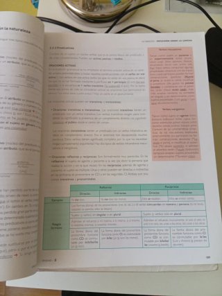 Lengua castellana y literatura 1, Le Bachillerato