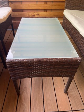 Conjunto terraza: Sofá + 2 Sillas +Mesa
