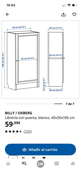 Mueble bajo IKEA 3 baldas madera negro