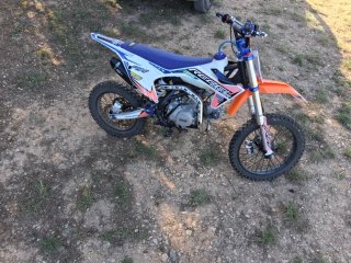 Pit Bike Rebel Master 125cc Naranja/Blanca