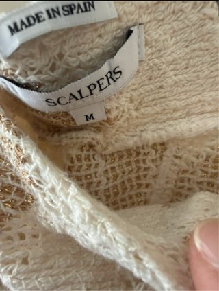 Conjunto Falda y Top Scalpers Beige/Blanco