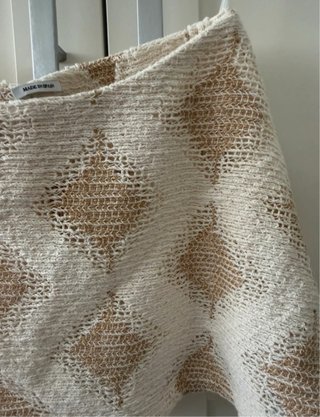 Conjunto Falda y Top Scalpers Beige/Blanco