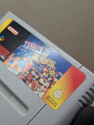 Tetris & Dr. Mario SNES PAL Loose