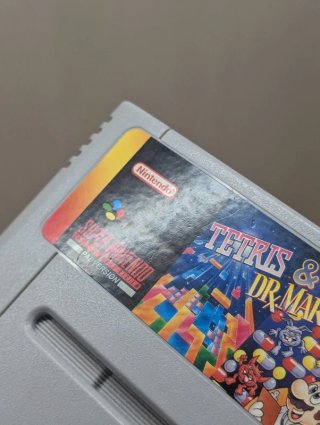 Tetris & Dr. Mario SNES PAL Loose