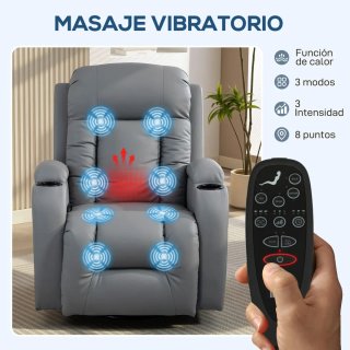 Sillón Relax Masaje Giratorio Reclinable