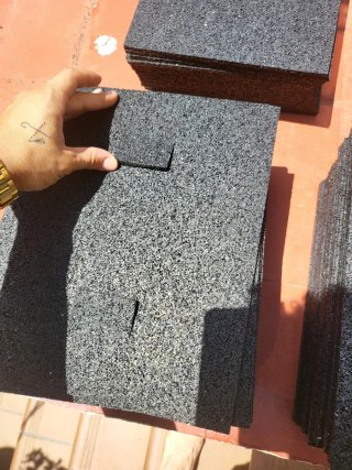 Losetas de caucho para gym o terraza