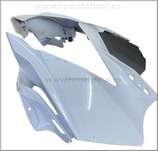 Frontal blanco Kawasaki Ninja SL 250.