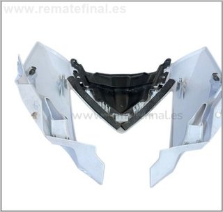 Frontal blanco Kawasaki Ninja SL 250.