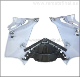 Frontal blanco Kawasaki Ninja SL 250.