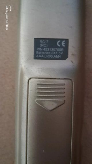 Mando Aire Acondicionado Electra RC-7