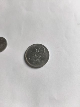 Lote 3 monedas Suecia 10, 50 öre
