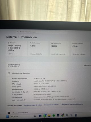 HP EliteBook 850 G6 i7