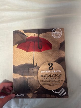 libro de matemáticas ll 2 de bachiller