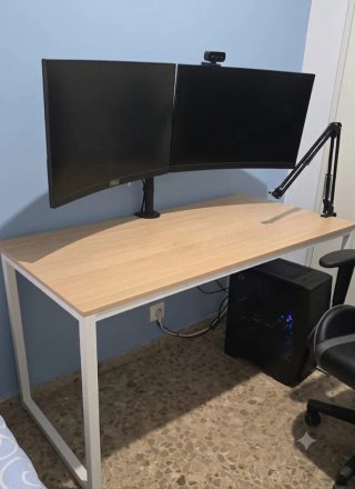 URGENTE Mesa de escritorio madera y metal