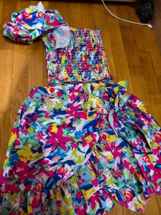 Conjunto Top y Falda Estampado Floral