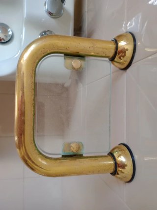 Accessori bagno oro metallo