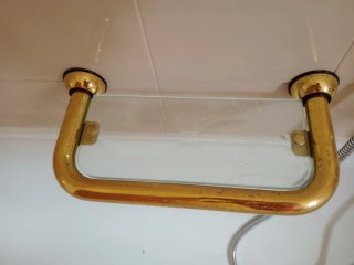 Accessori bagno oro metallo