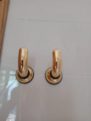 Accessori bagno oro metallo
