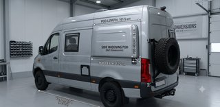 Extensión lateral Sprinter/Crafter Petaca 13,5cm