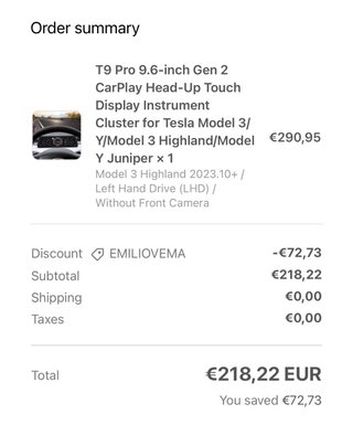Pantalla Tesla Tylard T9 Pro 9.6-inch Gen 2