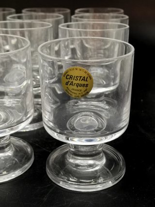 12 copas antiguas sin usar Cristal d'Arques