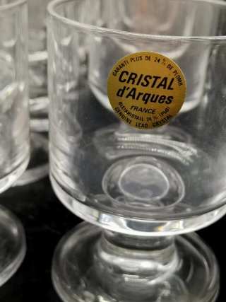 12 copas antiguas sin usar Cristal d'Arques