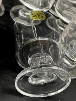 12 copas antiguas sin usar Cristal d'Arques