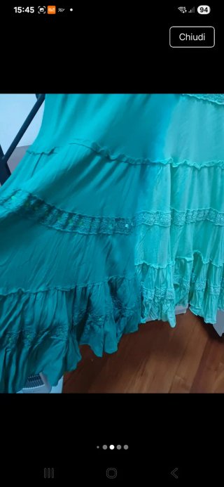 Gonna lunga cotone tie-dye