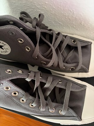 Converse All Star grises y blancas T42