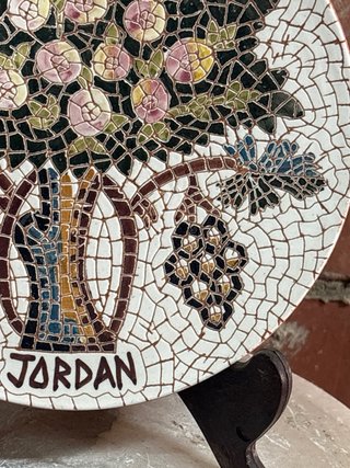Plato Cerámica Mosaico Jordan