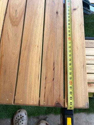 Mesa Plegable Madera y Metal