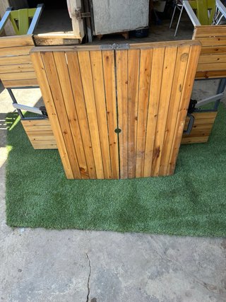 Mesa Plegable Madera y Metal