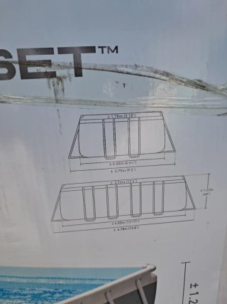 Piscina rectangular Intex 400x200x122 con ventanas