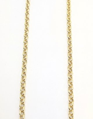 Cadena Rolo de oro de 14k, 9.47 g, 62 cm.