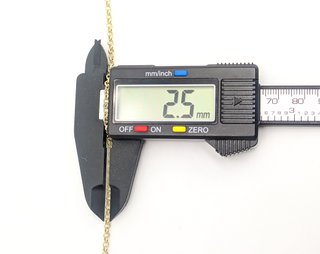 Cadena Rolo de oro de 14k, 9.47 g, 62 cm.