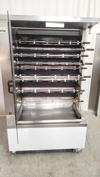 Asador pollos 11 espadas gas