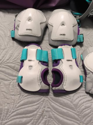 Patines Oxelo y Protecciones Talla 35-38